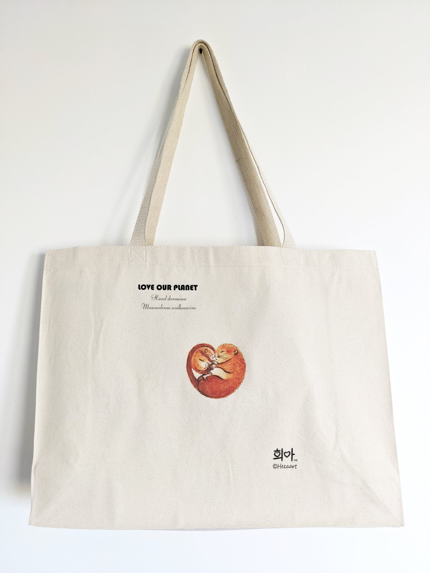 Hazel Dormouse Canvas Bag