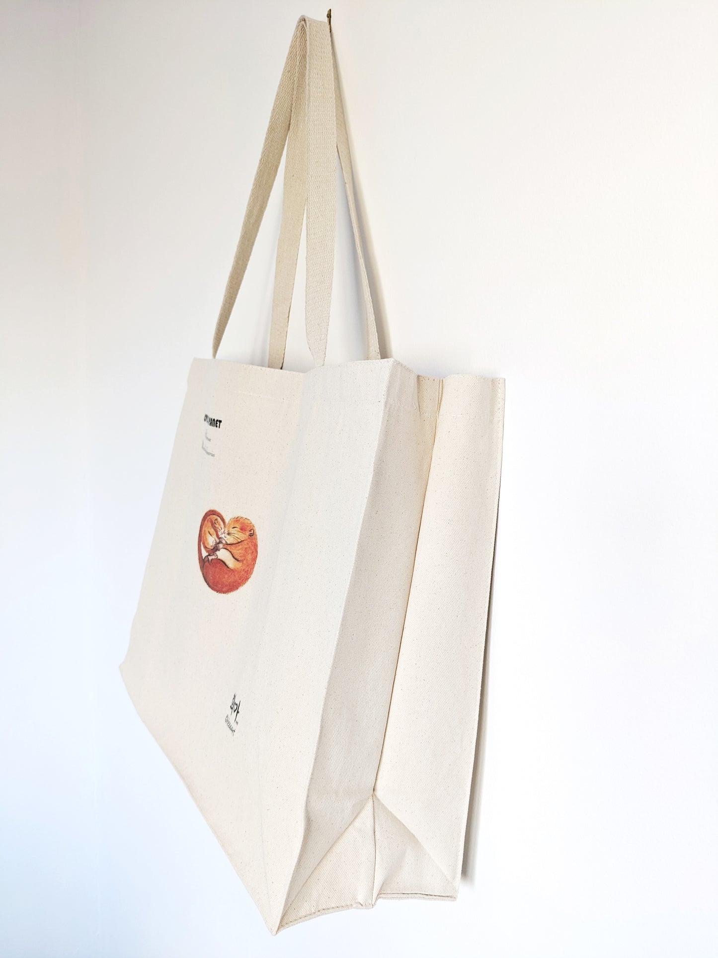 Hazel Dormouse Canvas Bag