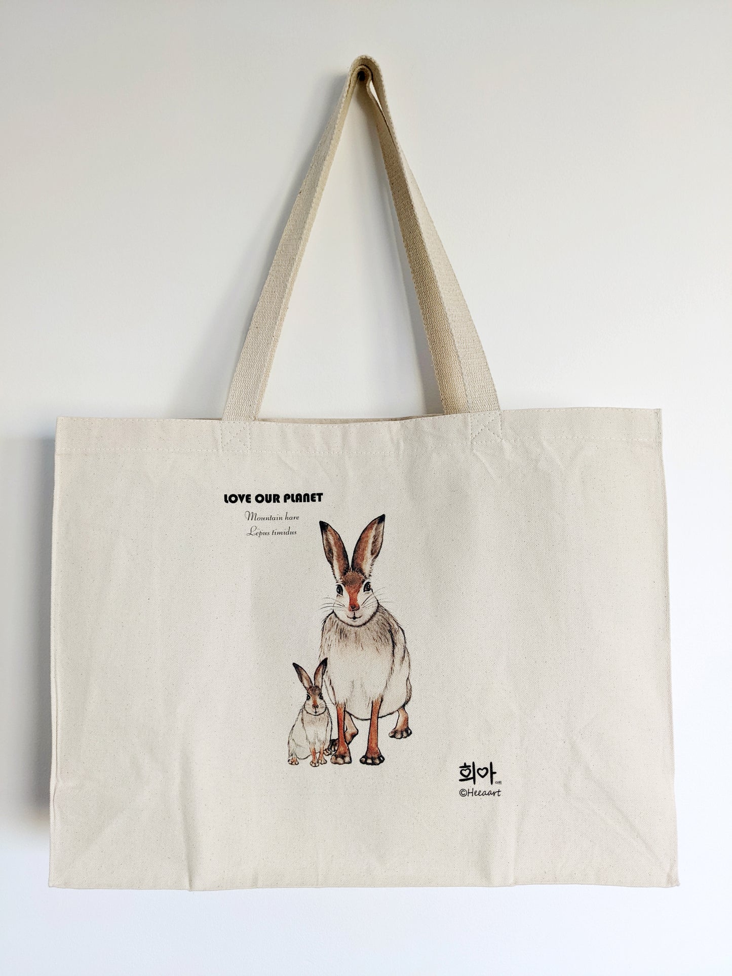 Mountain Hare Canvas Bag