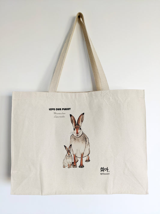 Mountain Hare Canvas Bag