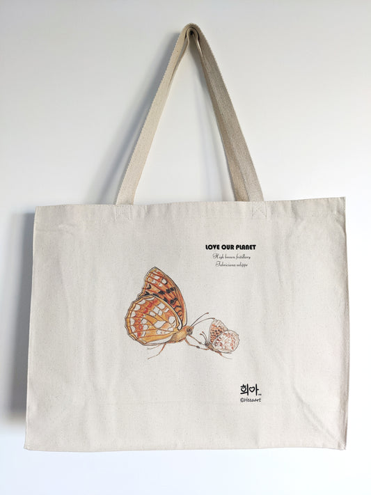 High Brown Fritillary Canvas Bag