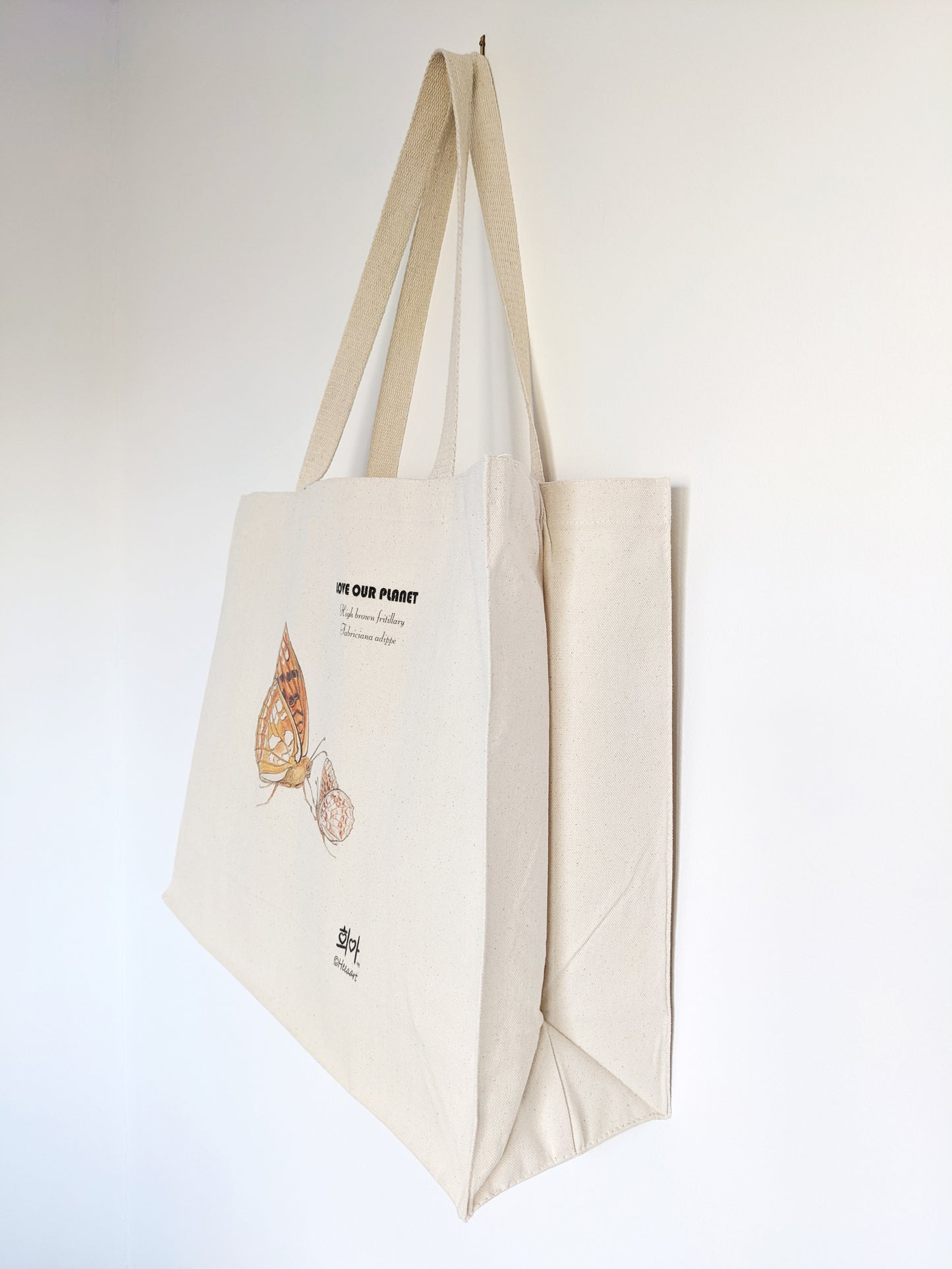 High Brown Fritillary Canvas Bag