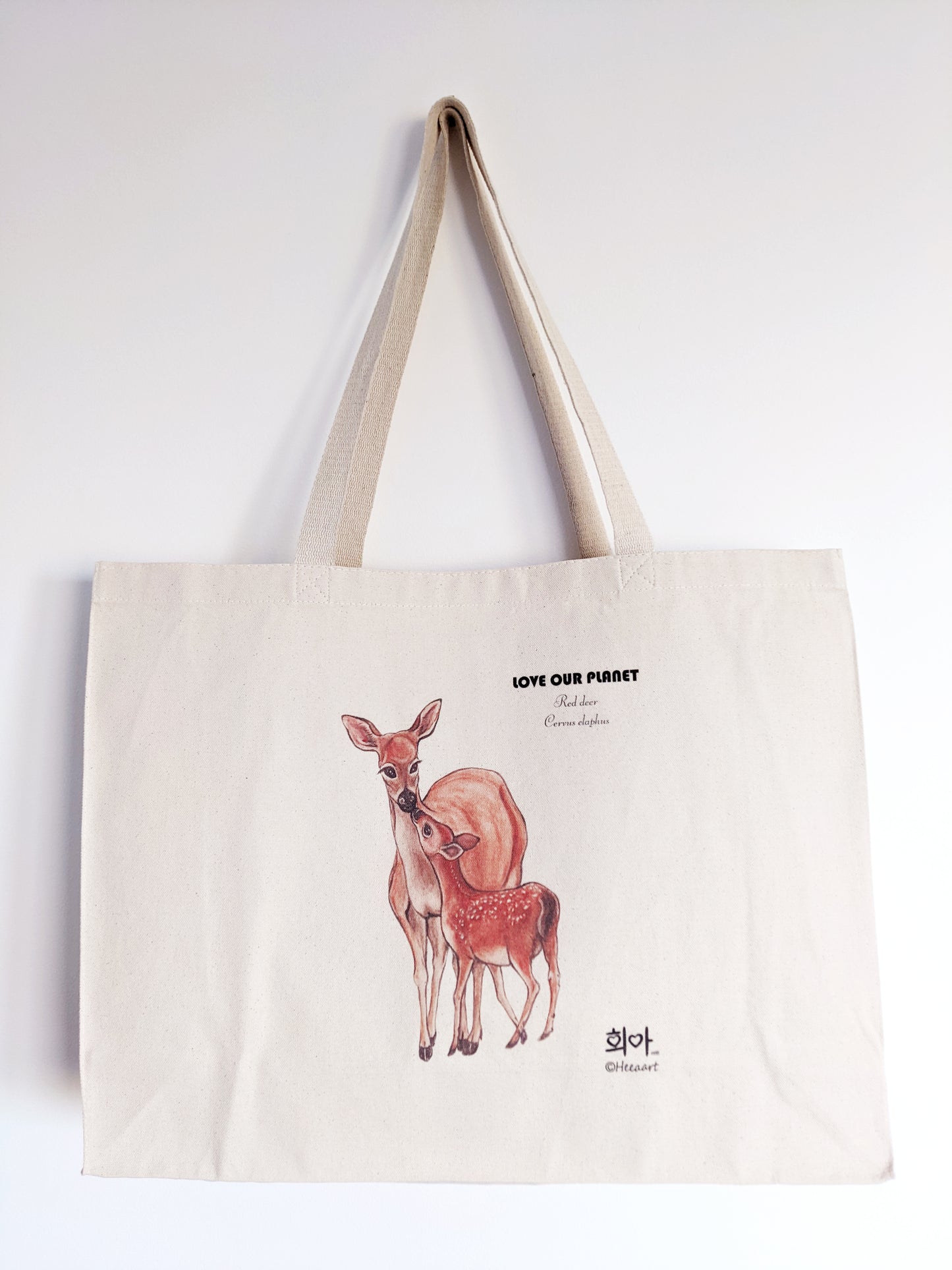 Red Deer Canvas Bag