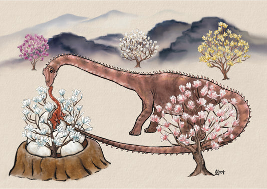 공룡과 목련 Diplodocus & Magnolia