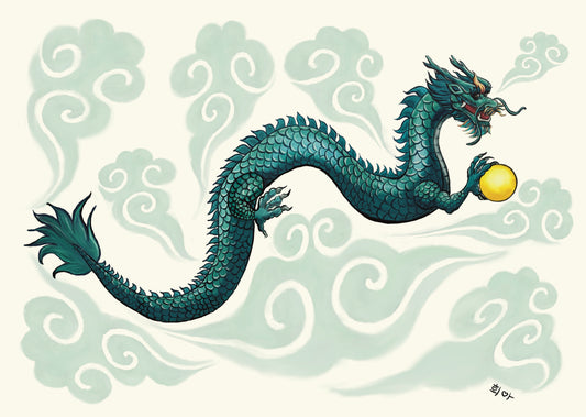 용과 금여의주 Dragon & Golden Orb